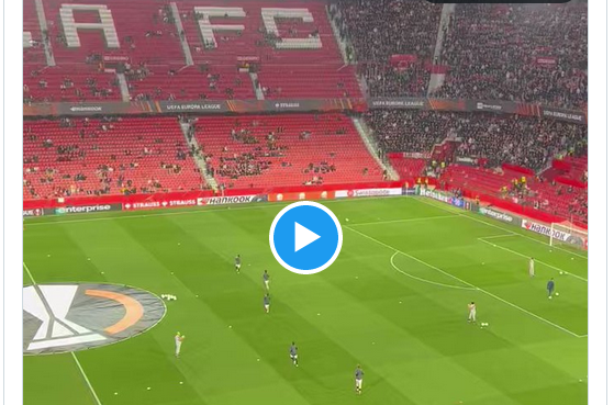 Video: PSV fans already occupy an entire corner of Gol Sur